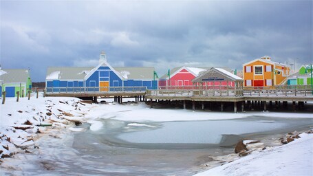 Summerside Harbor which includes a bay or harbor and snow