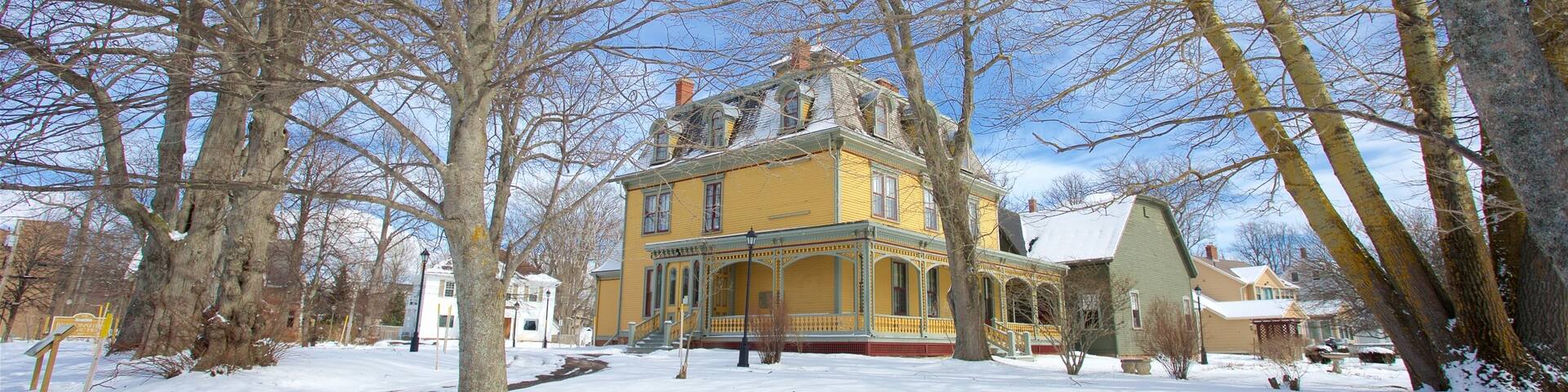 Beaconsfield Historic House which includes snow and a house