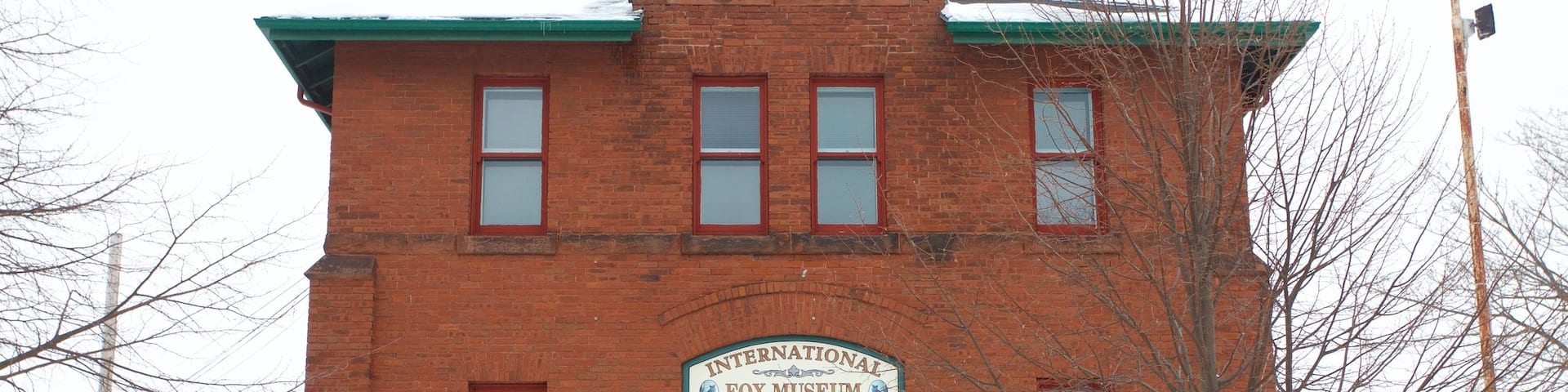 International Fox Museum and Hall of Fame which includes snow