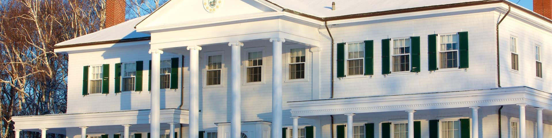 Government House of Prince Edward Island featuring snow