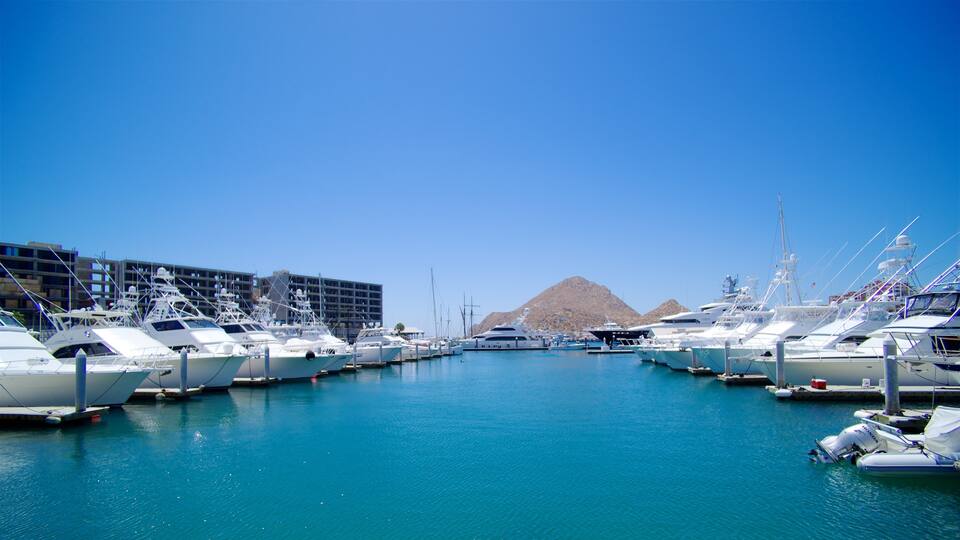 Mexico which includes a coastal town, a bay or harbor and a marina