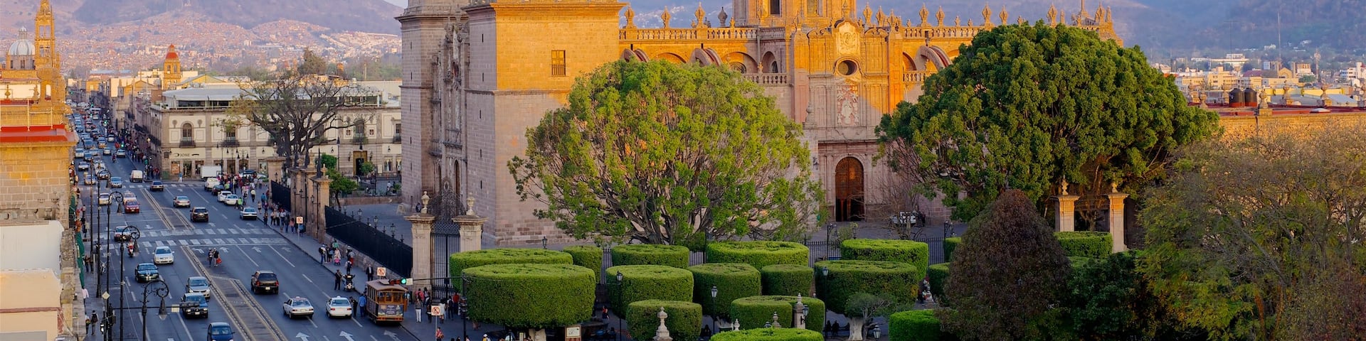 Mexico showing a church or cathedral, street scenes and heritage architecture