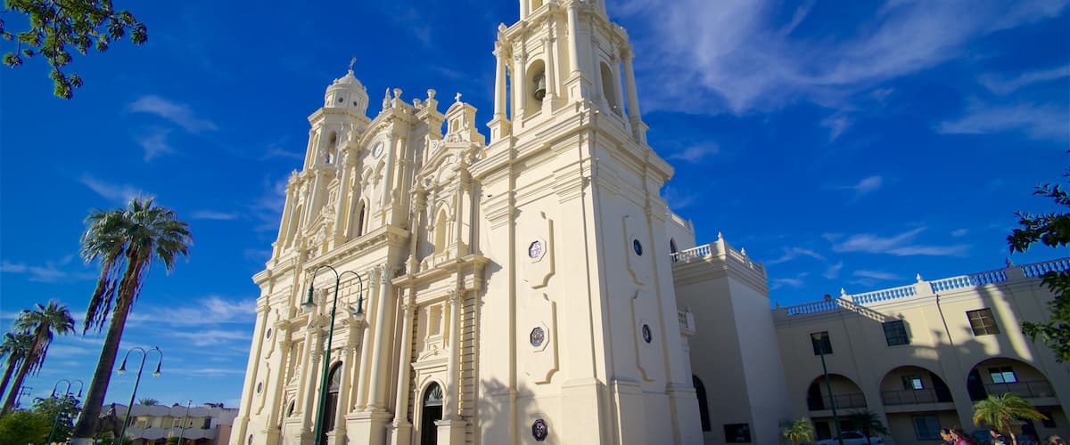 Mexique qui includes scÚnes de rue, église ou cathédrale et patrimoine architectural