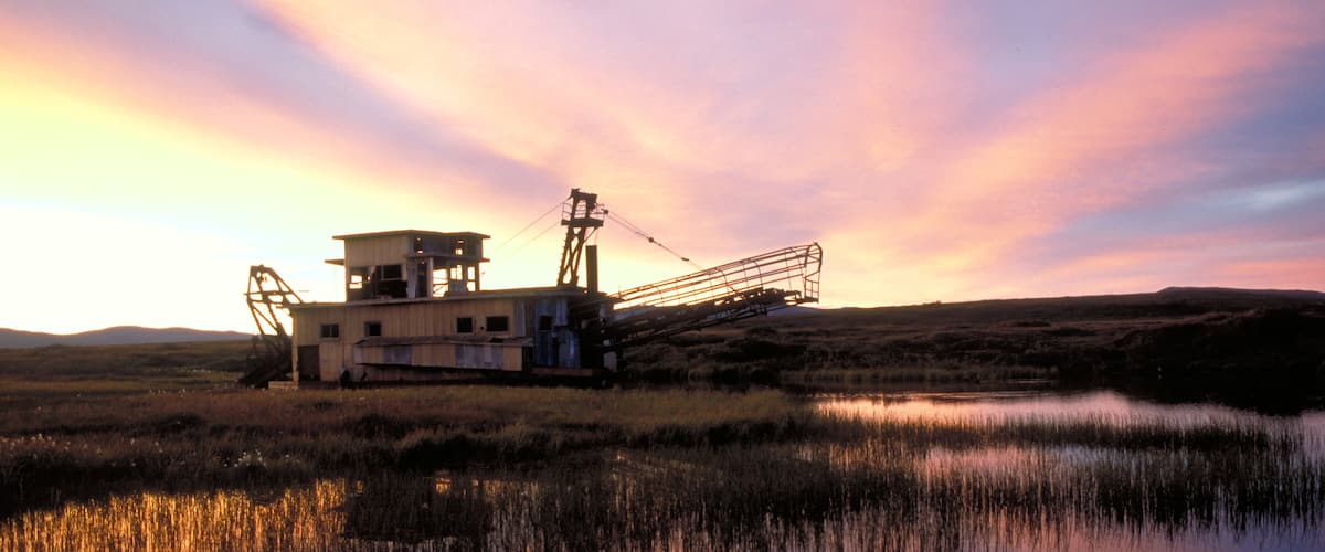 Western Alaska which includes tranquil scenes, a sunset and wetlands