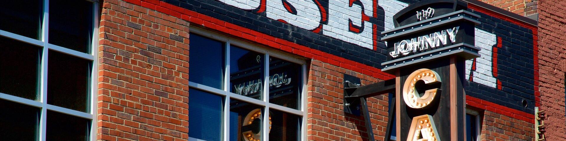 Johnny Cash Museum showing signage