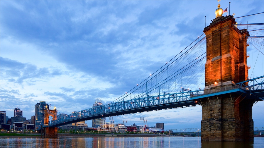 Indiana\'s Historic Pathways showing a bridge and a river or creek