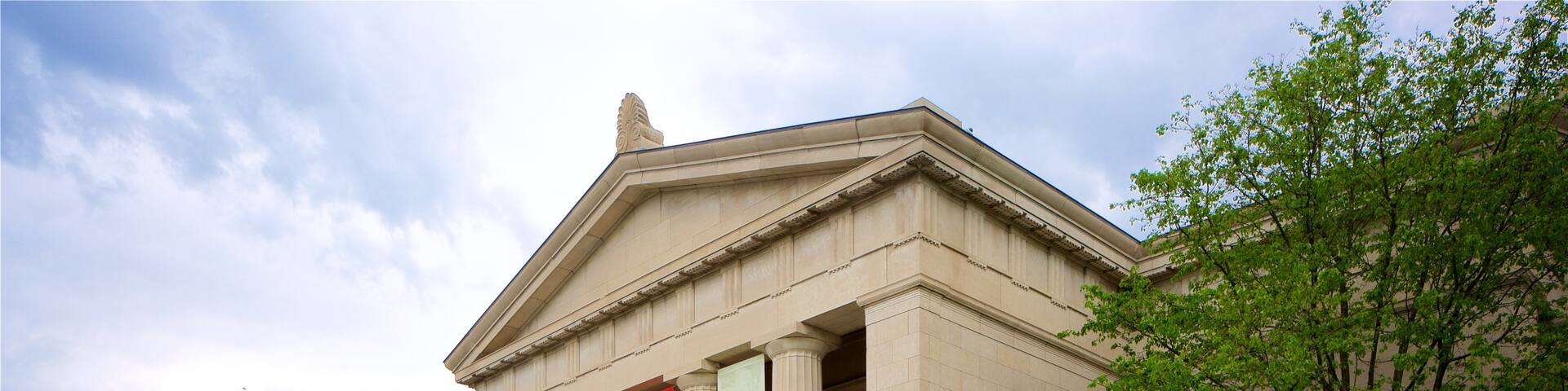 Mount Adams featuring an administrative buidling, heritage architecture and signage