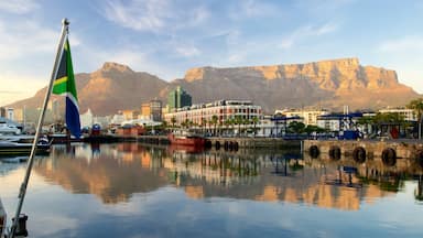 Victoria and Alfred Waterfront which includes a lake or waterhole