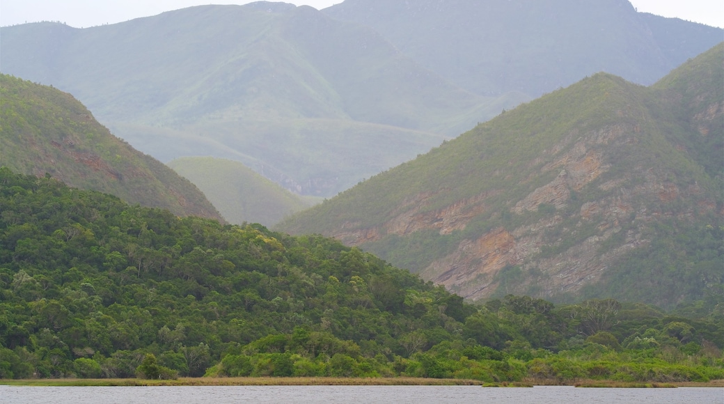 Natures Valley Beach featuring mountains, tranquil scenes and general coastal views