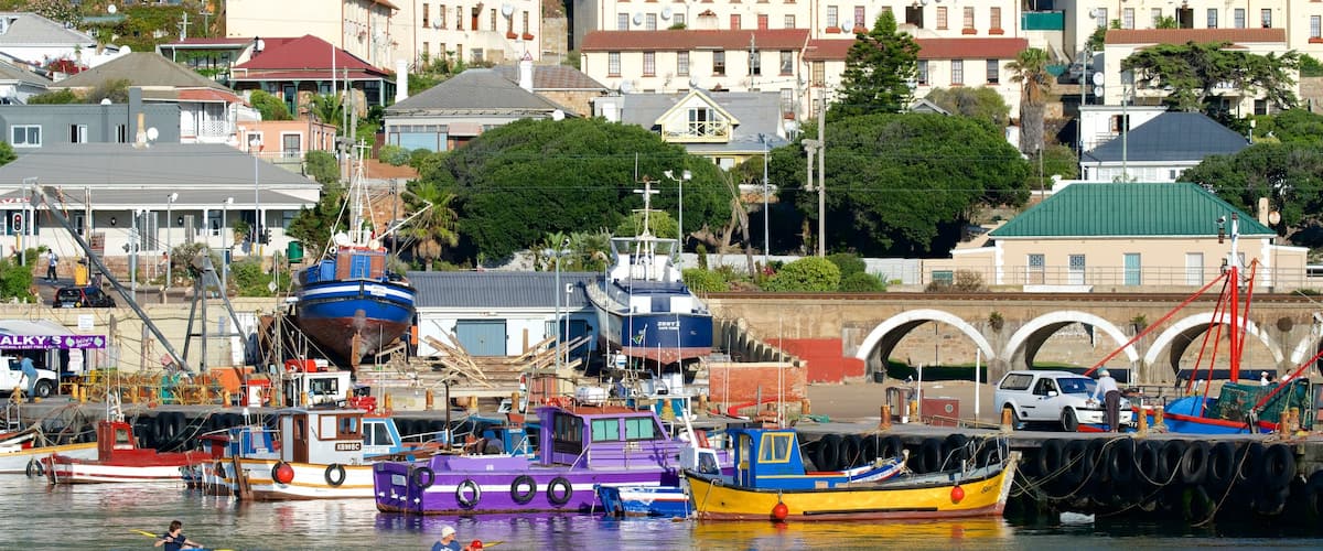 Kalk Bay featuring kayaking or canoeing, boating and a bay or harbor