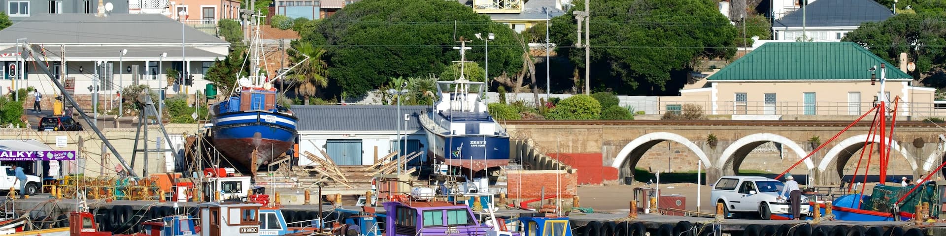 Kalk Bay featuring boating, a coastal town and kayaking or canoeing
