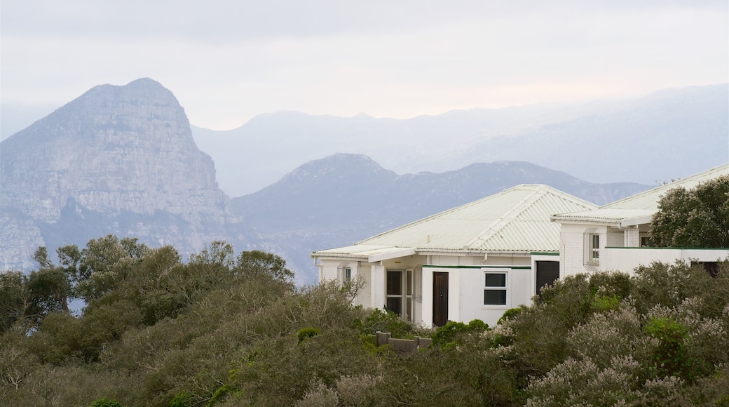 Cape Point mit einem Haus und Nebel