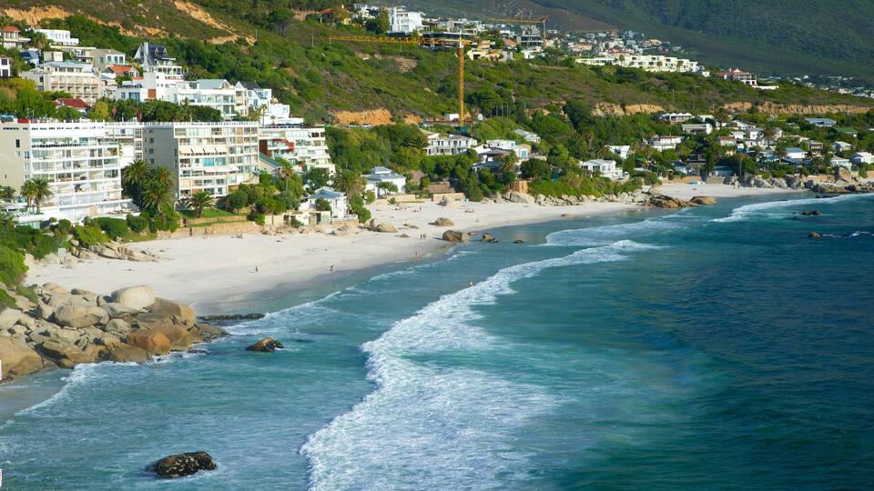 Clifton Bay Beach featuring a coastal town and a sandy beach