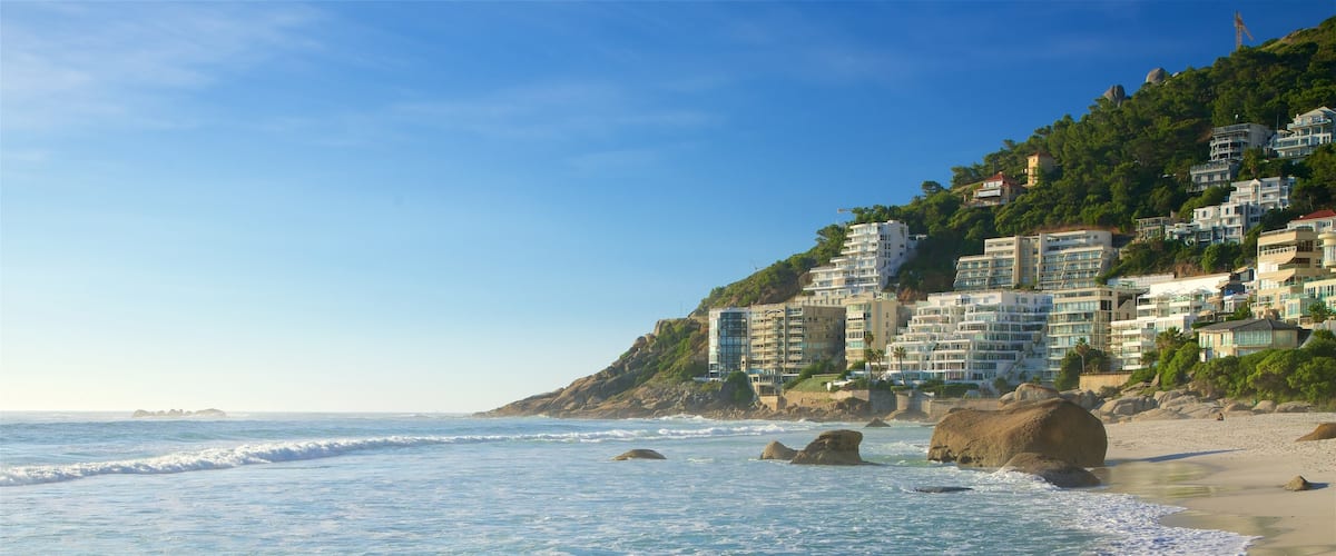 Clifton Bay Beach featuring a beach and a coastal town