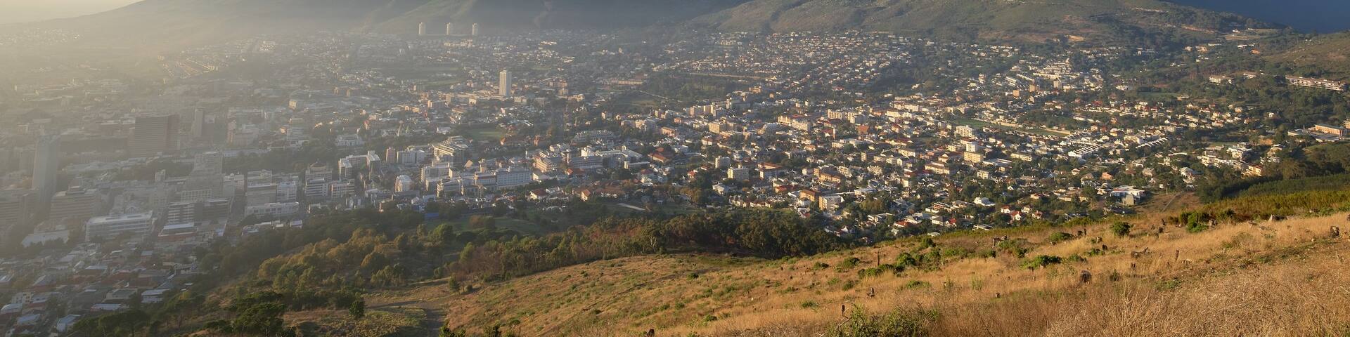 Signal Hill showing a city