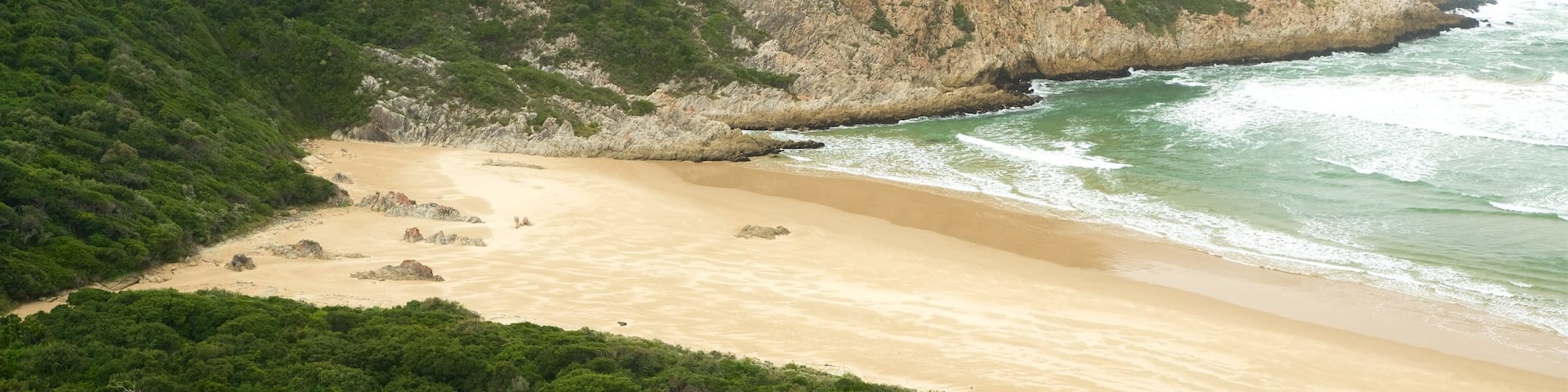 Natures Valley Beach which includes general coastal views, landscape views and rocky coastline