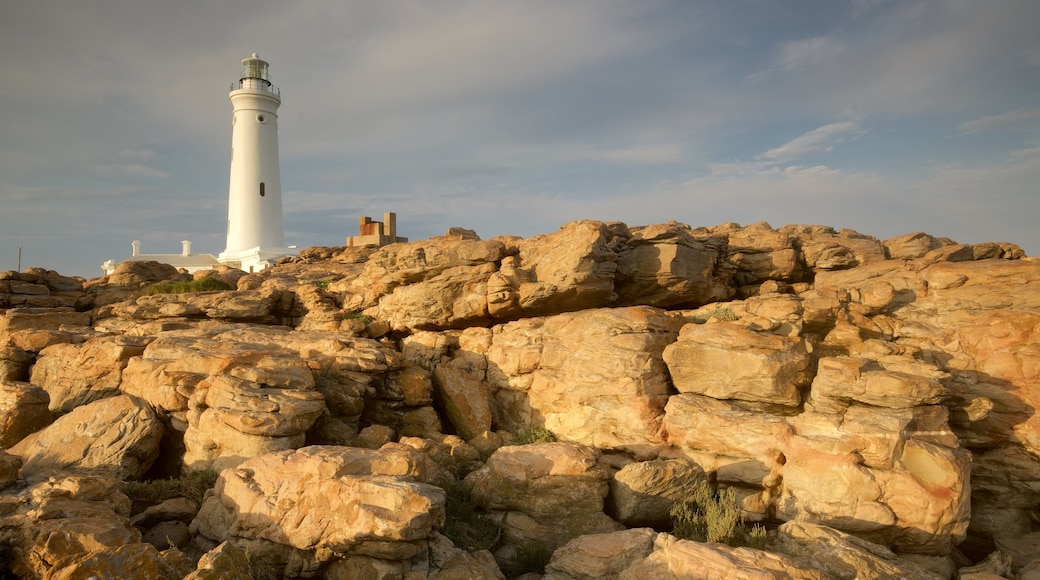 Faro di Seal Point caratteristiche di vista della costa, costa rocciosa e faro