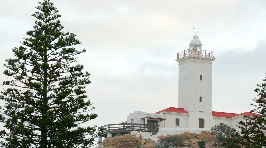 St. Blaize Lighthouse which includes heritage architecture and a lighthouse