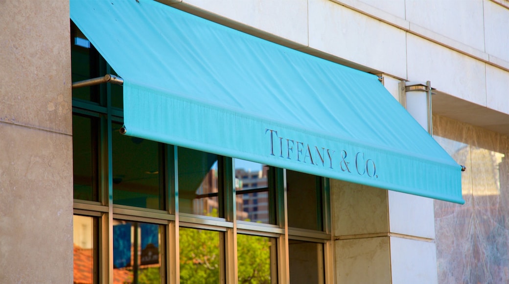 Country Club Plaza featuring signage