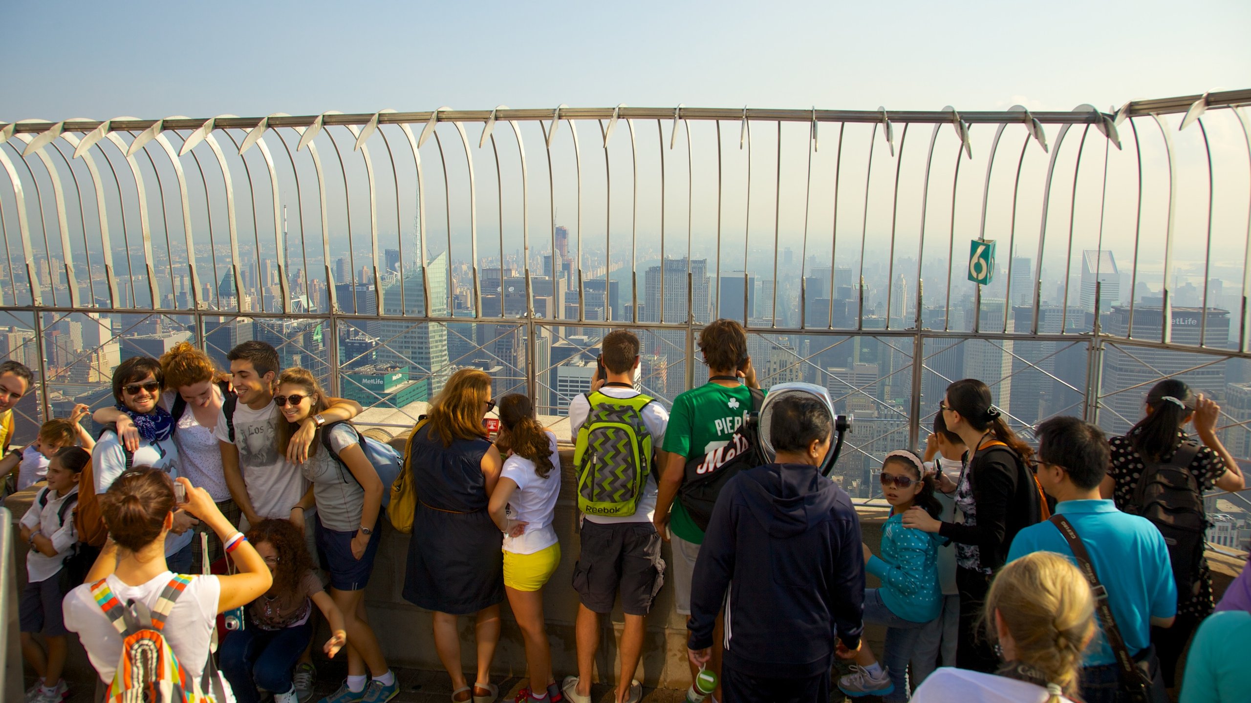 Empire State Building showing views, a city and a skyscraper