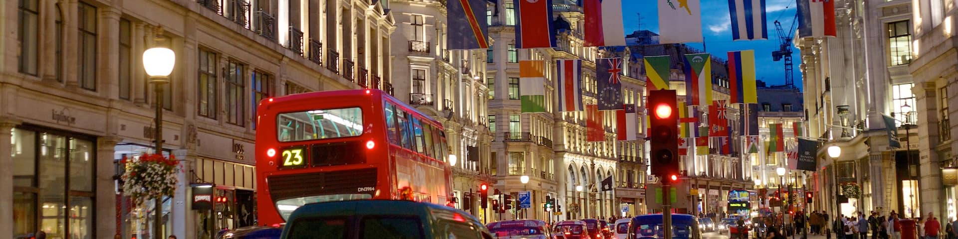 West End showing a city, heritage architecture and night scenes