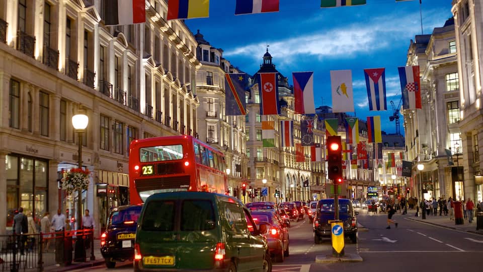 West End showing heritage architecture, a city and street scenes