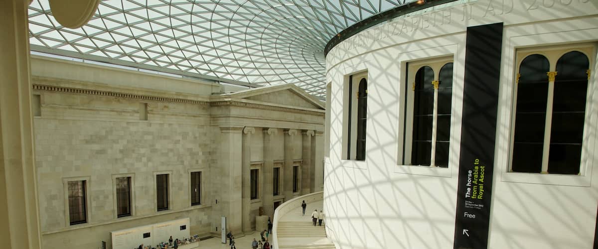 The British Museum which includes interior views