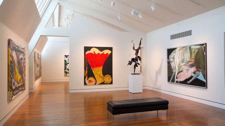 Portland Art Museum featuring interior views and art