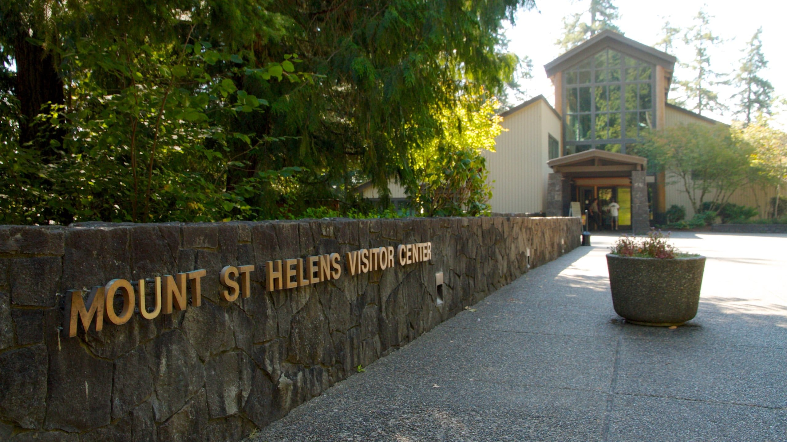 Mount St. Helens showing signage