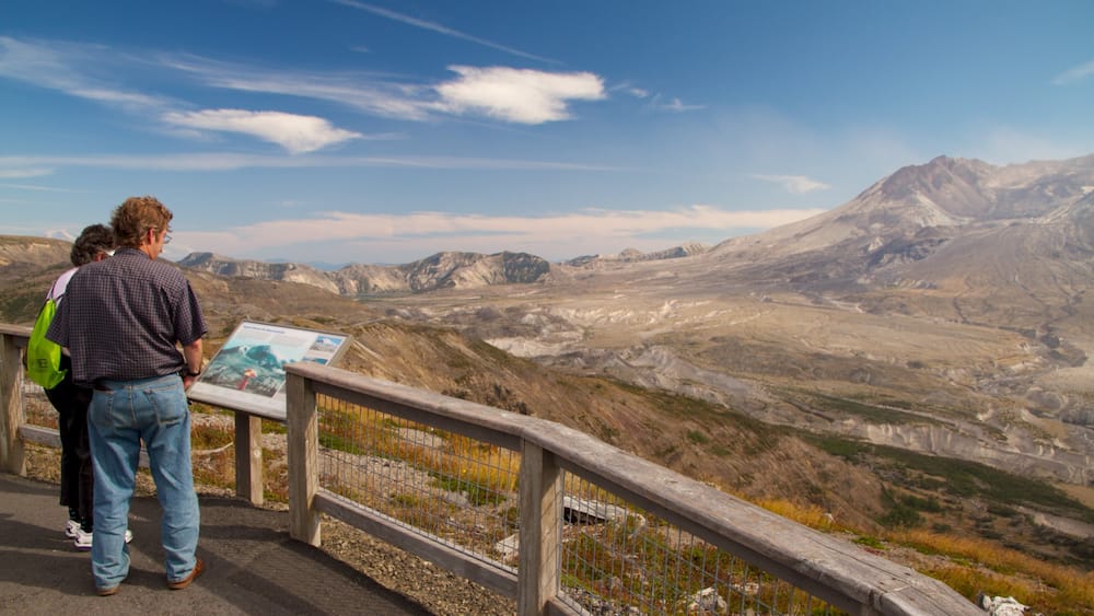 Mount St. Helens which includes views, landscape views and mountains