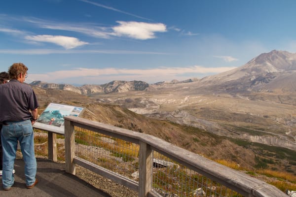 Mount St. Helens which includes views, landscape views and mountains