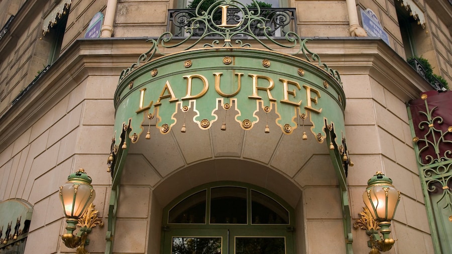 Champs Elysees which includes a city, a hotel and signage