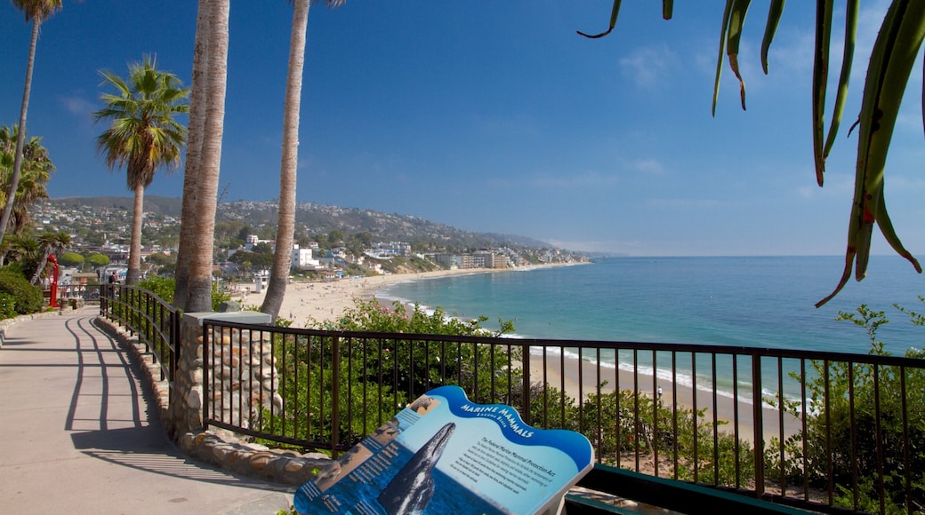 Laguna Beach which includes a coastal town, tropical scenes and landscape views