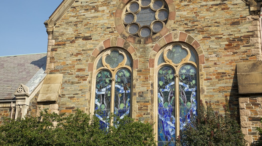 Harvard University mostrando uma igreja ou catedral e arquitetura de patrimônio