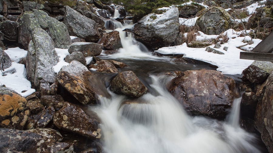 Rjukan featuring snow and a river or creek