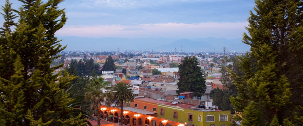 Metepec mostrando vista panorámica y una ciudad