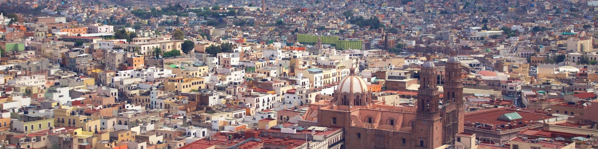 Zacatecas which includes landscape views and a city