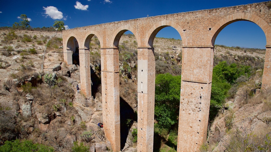 Huichapan featuring heritage architecture, a bridge and tranquil scenes