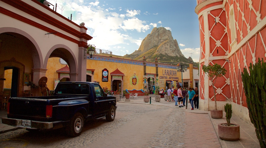 Pena de Bernal which includes mountains