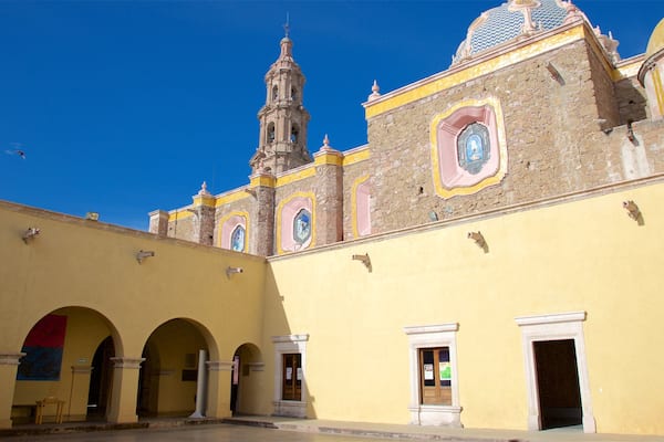 Museo J. Guadalupe Posada mostrando piazza e architettura d\'epoca