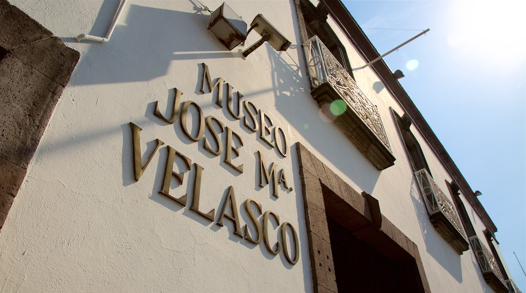 Jose Maria Velasco Museum ofreciendo señalización