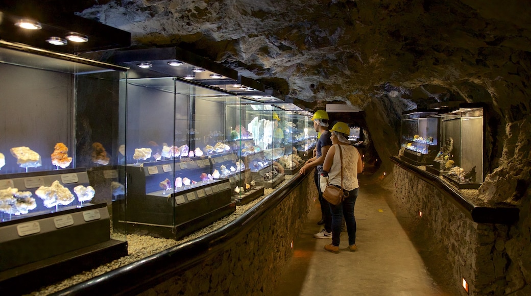 Mexico featuring interior views and caves