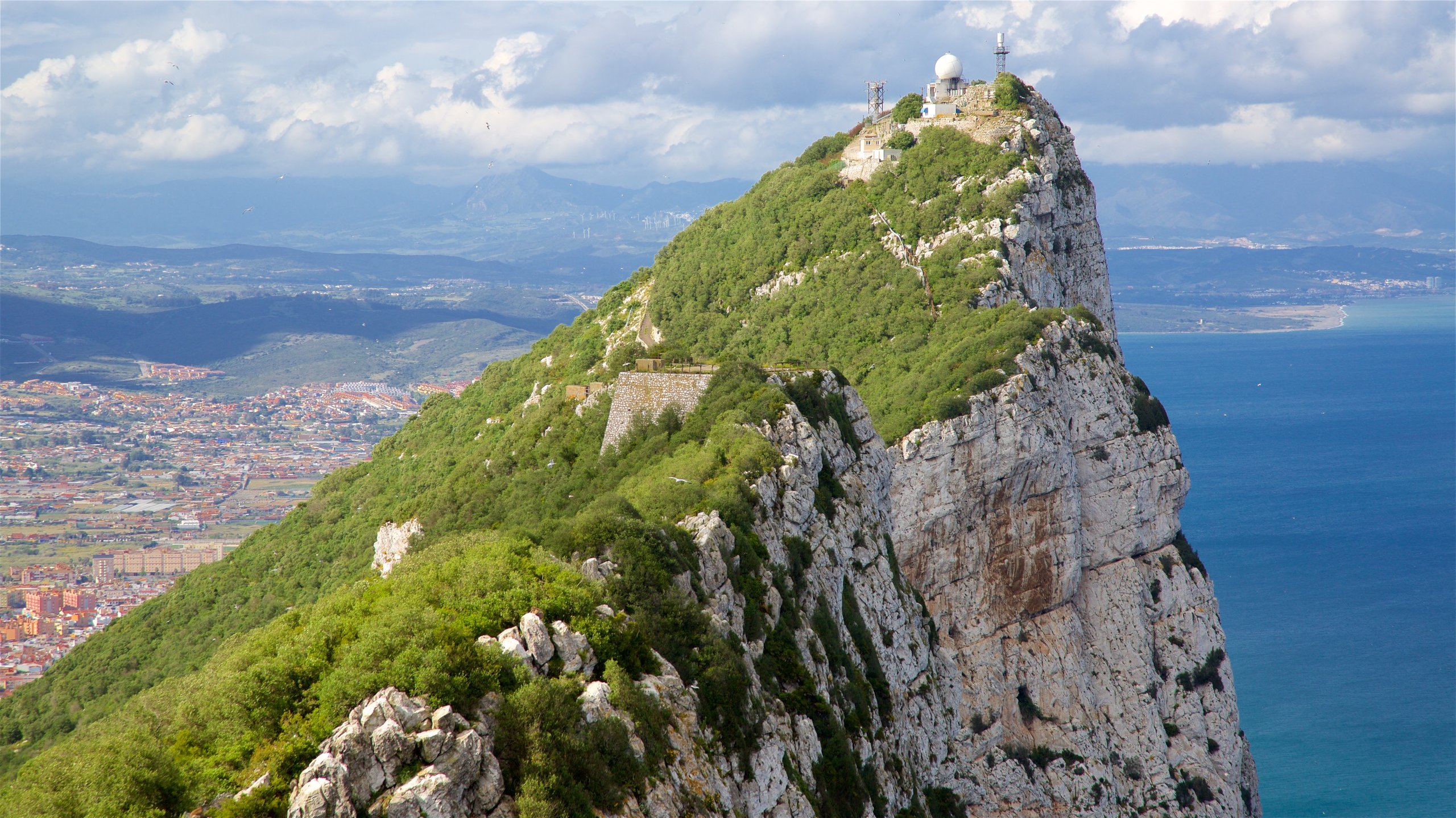 Rock of Gibraltar featuring landscape views and mountains