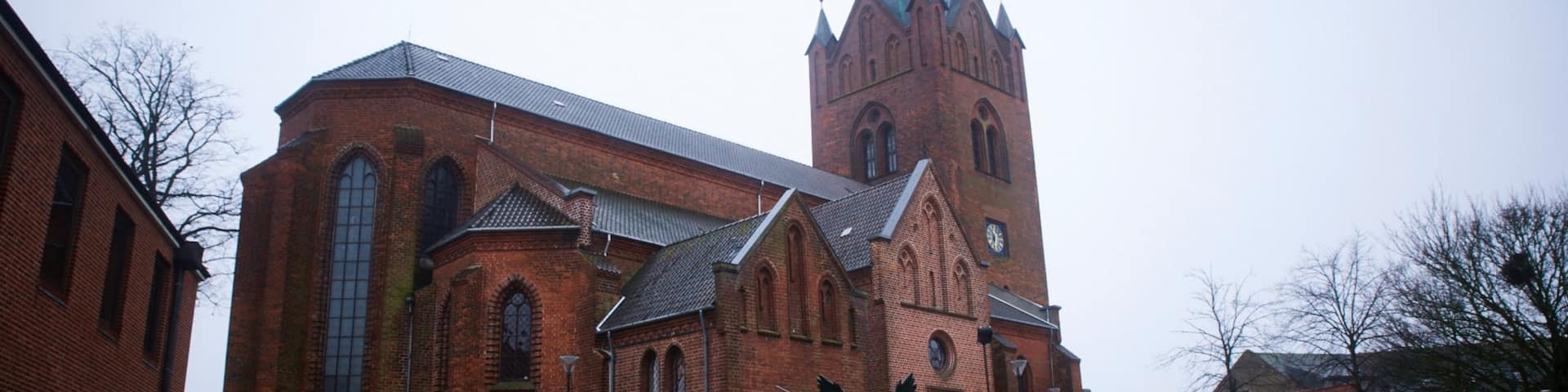 Slagelse welches beinhaltet Statue oder Skulptur und Kirche oder Kathedrale