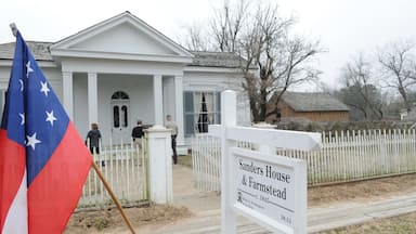 Historic Washington State Park mettant en vedette maison, signalisation et patrimoine historique