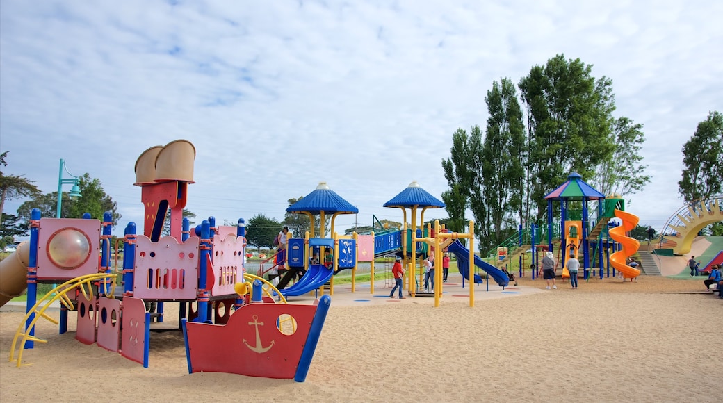 Dennis the Menace Park showing a garden and a playground