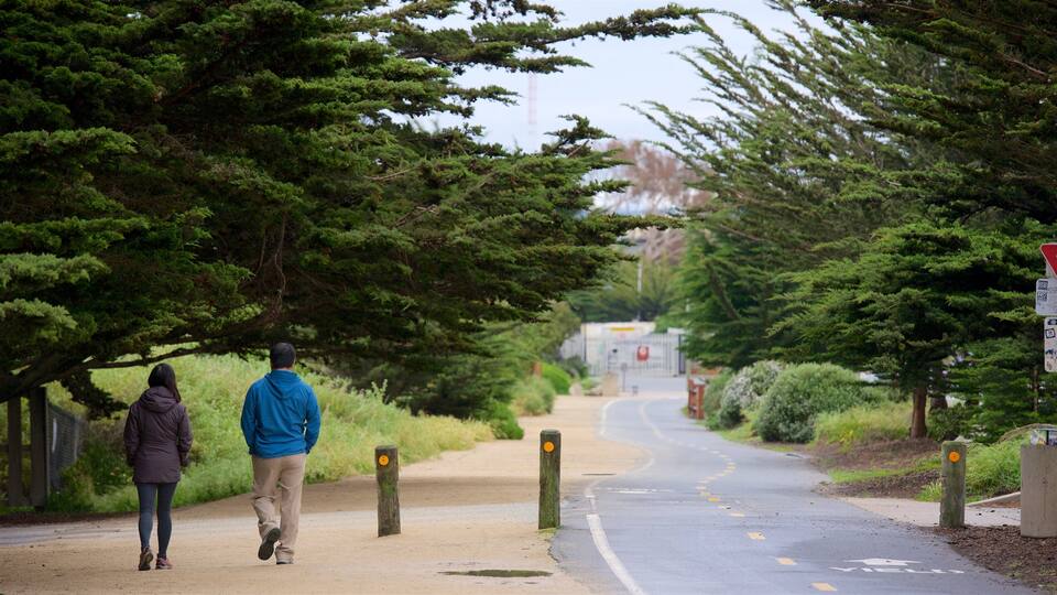 Pacific Grove featuring hiking or walking as well as a couple