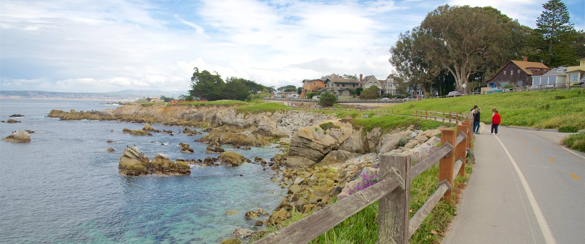 Pacific Grove featuring rugged coastline