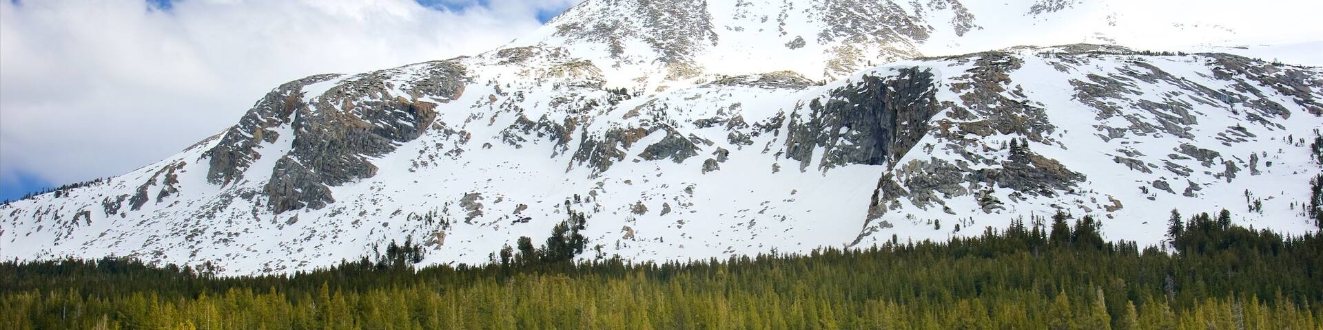 Tuolumne Meadows featuring mountains, tranquil scenes and snow