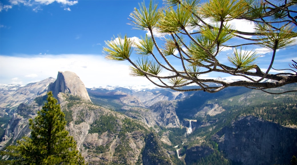 Glacier Point mostrando paisagem e montanhas